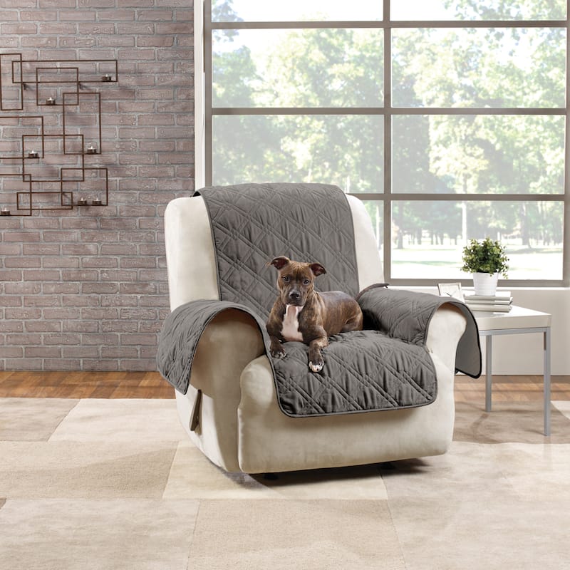 SureFit Pet Protector Recliner Furniture Cover - Grey
