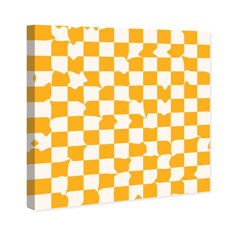 Wynwood Studio Canvas Abstract Fave Amarillo Board Yellow and Dark Yellow Modern & Contemporary Wall Art Canvas Print