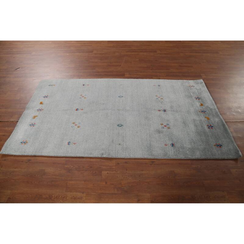 Gabbeh Oriental Area Rug Handmade Wool Carpet - 3'6"x 6'6"