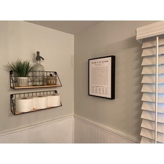 The Stupell Home Decor Black and White Restroom Crossword ...