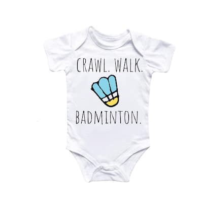 Badminton - Baby Boy Girl Clothes Infant Bodysuit Funny Cute Newborn 2