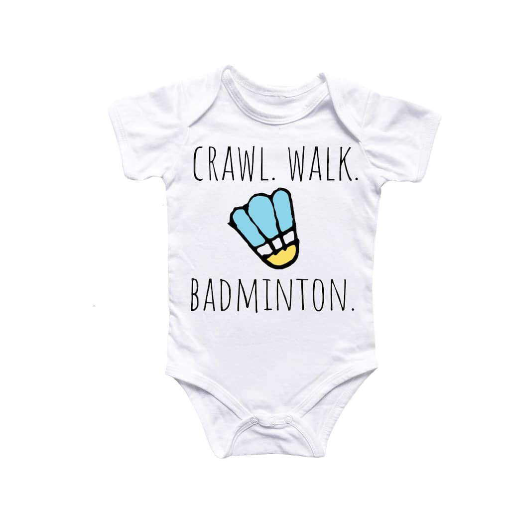 Badminton - Baby Boy Girl Clothes Infant Bodysuit Funny Cute Newborn 2