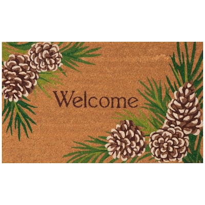 Liora Manne Natura Pinecone Border Outdoor Mat