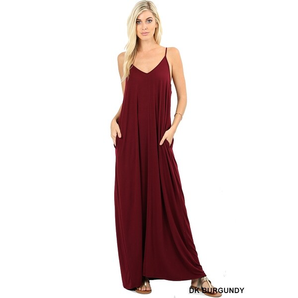 tank maxi dress with pockets