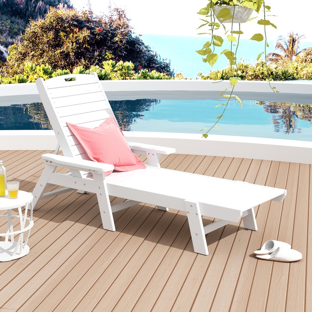 plastic outdoor chaise