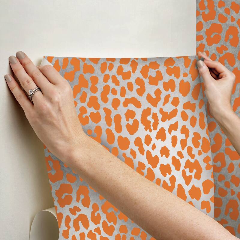 RuLeopard l'Orange Peel and Stick Wallpaper