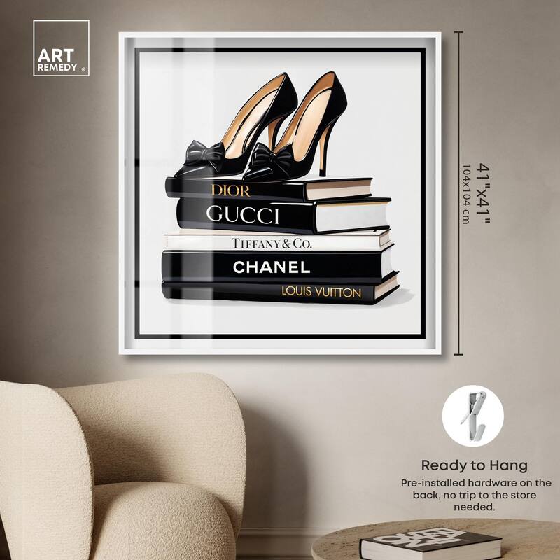 Ink Books and Heels Shadowbox by Art Remedy