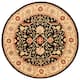 SAFAVIEH Handmade Antiquity Izora Traditional Oriental Wool Rug - 8' x 8' Round - Black