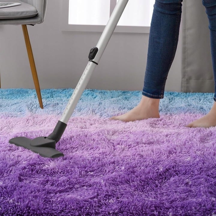 Shaggy Home Decor Carpet Luxury Gradient Rug for Living Room Bedroom