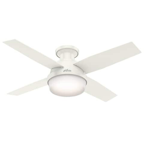Hunter Dempsey Indoor Low Profile Ceiling Fan with LED Light