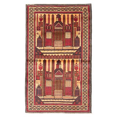 Teimani Beige Rug 2'10" x 4'8" - 2'10 x 4'8
