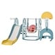 preview thumbnail 3 of 5, Swing Set Toddler Slide Blue/ White/ Yellow - Multi