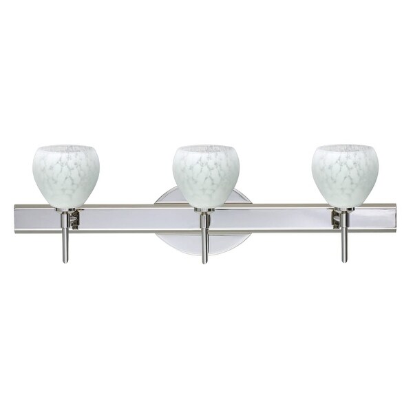 Besa Lighting 3sw 560519 Tay 3 Light Reversible Halogen Besa Lighting 3sw 560519 Tay 3 Light Reversible Halogen Bathroom Vanity With Carrera