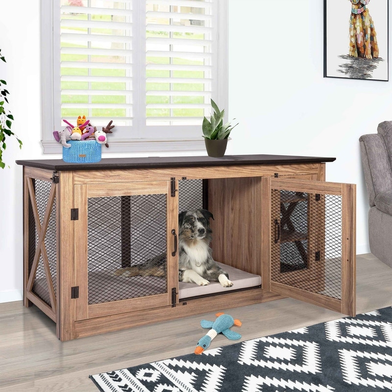 Dog Crate Credenza Corner Dog Cage Credenza Pet Crate Dog Corner