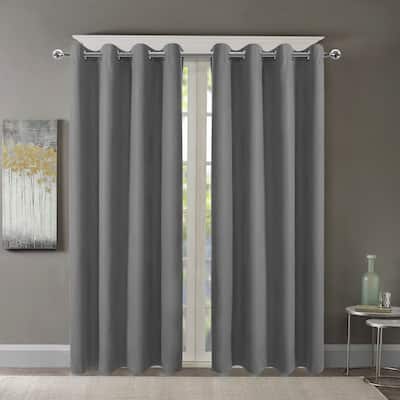 Pro Space Insulated Thermal Blackout Grommet Top Curtain Solid Room Window Drape Panel Pair