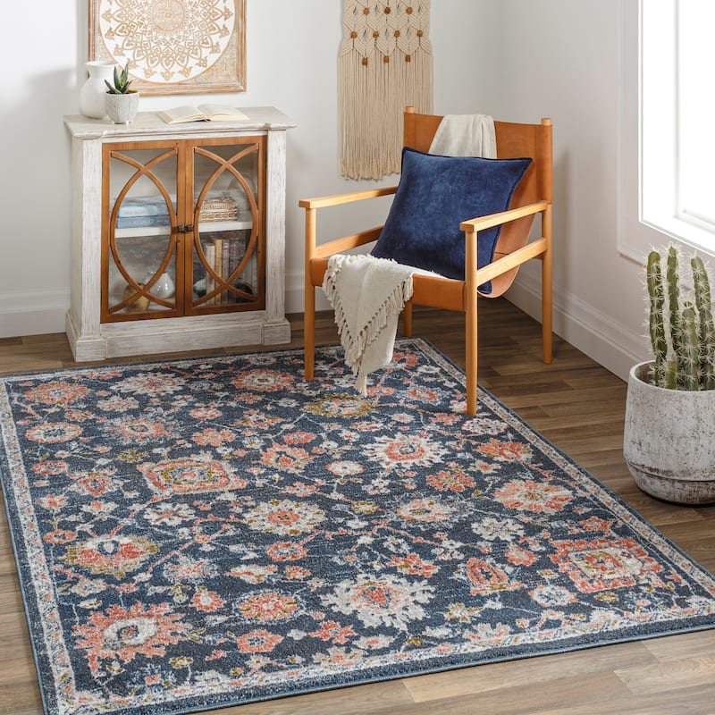 Artistic Weavers Lorcan Traditional Vintage Area Rug - 9' 2" x 12' - Blue