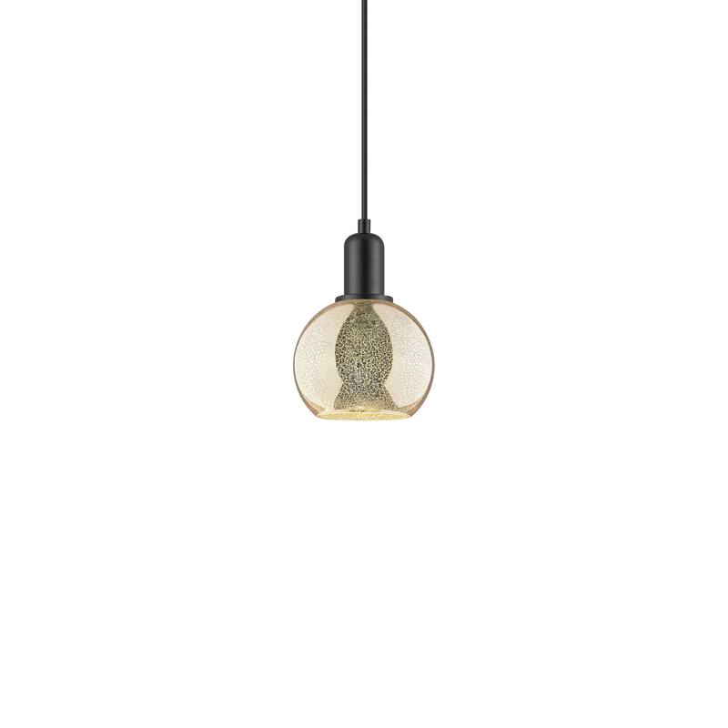 Innovations Lighting 716-1P-11-8 Athens Pendant Athens 8" Wide Mini - Matte Black / Seedy