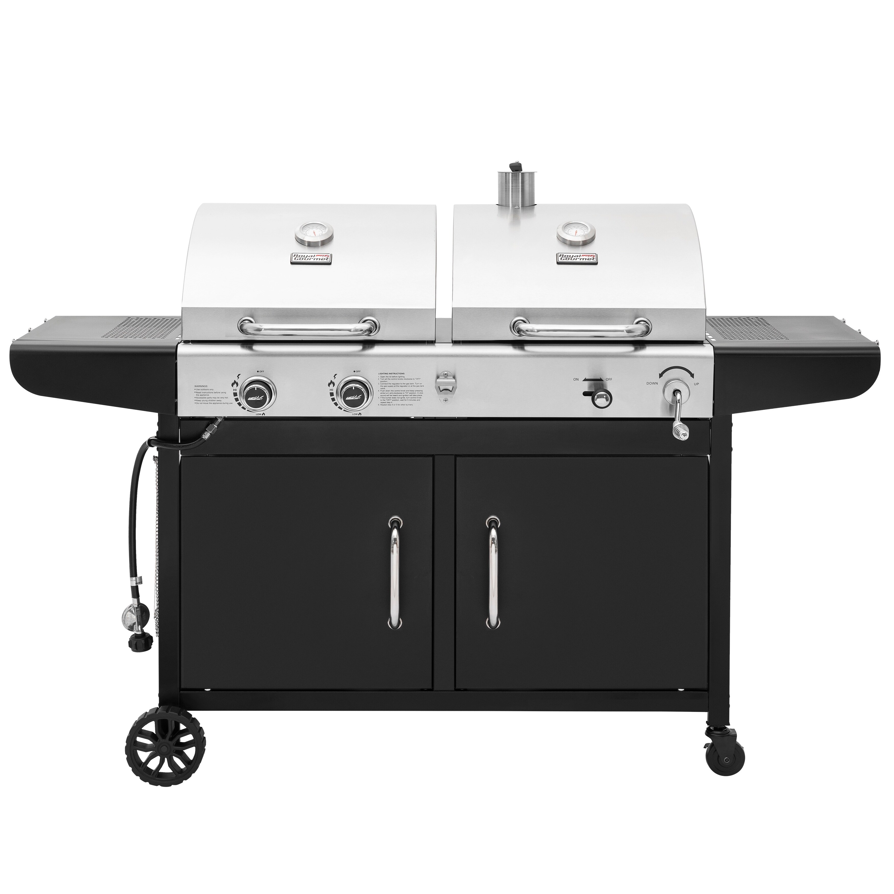 Weber gas and charcoal grill combo online