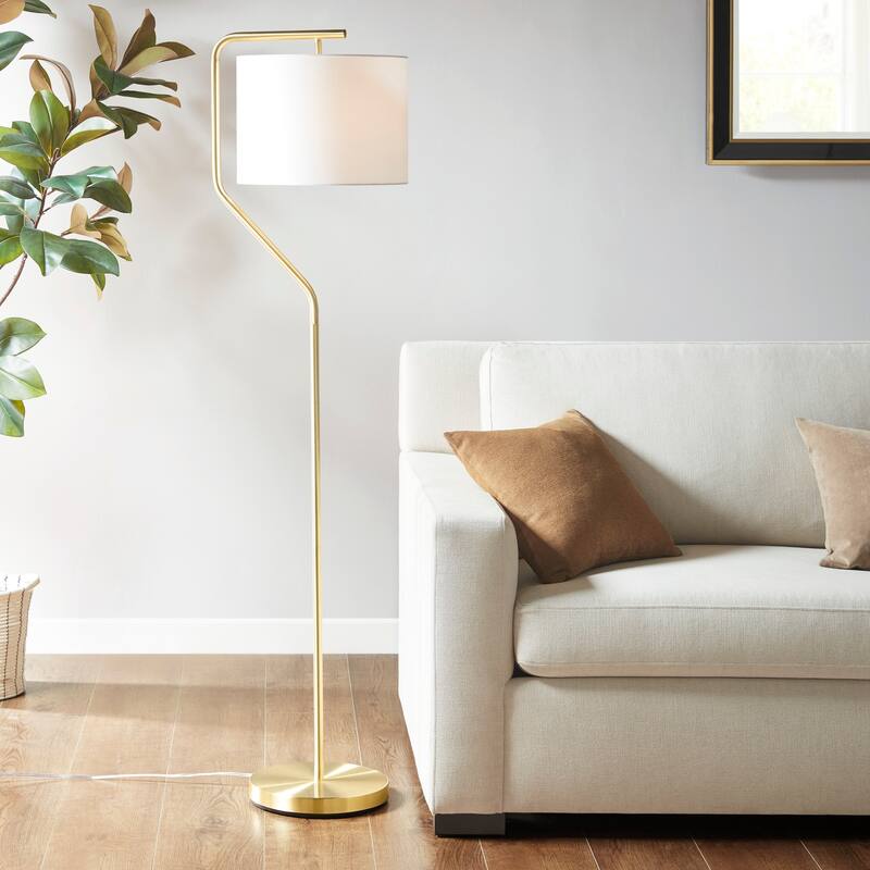 510 Design Aster Angular Arched Metal Floor Lamp - Gold