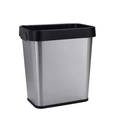 Bath Bliss 8L Stainless Steel Waste Bin - 9.84" x 6.69" x 10.63"