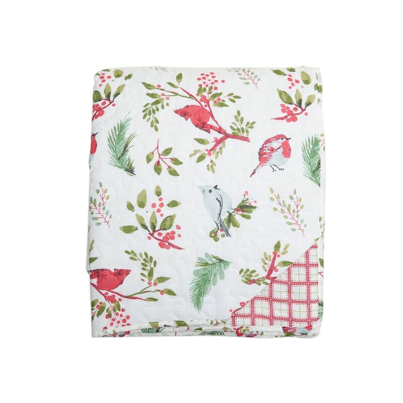 Nature's Holiday Cotton Quilt Set - Reversible and Machine Washable