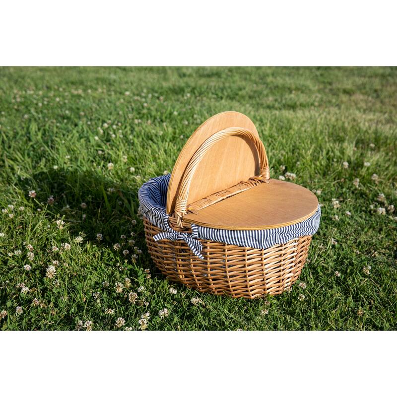 Picnic Time - Country Willow Picnic Basket - N/A