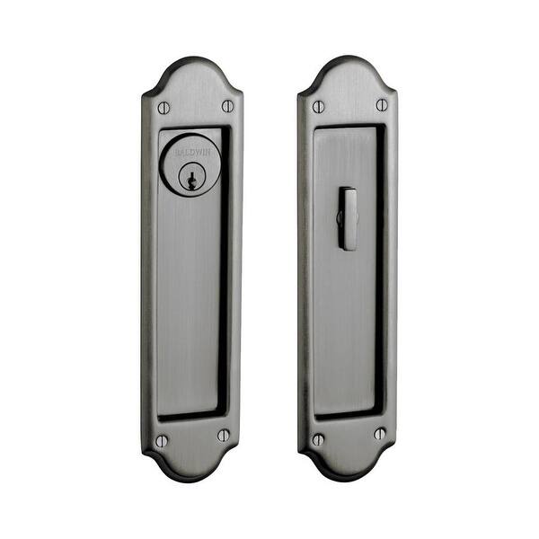 Shop Baldwin Pd016 Entr Boulder Keyed Entry Pocket Door Set With