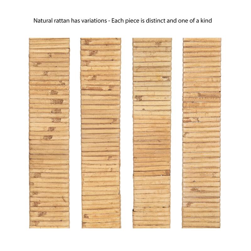 Kate and Laurel Rahmati Rattan Wall Shelf