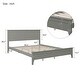 preview thumbnail 12 of 22, Stylish and Simple Platform Bed Headboard Included,Gray