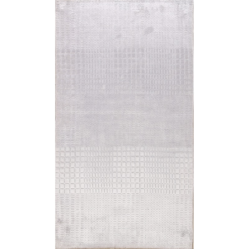 Geometric Modern Moroccan Oriental Area Rug Wool Hand-knotted Carpet - 4'7" x 7'5"