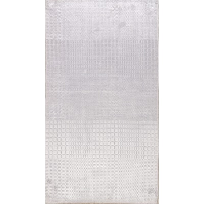 Geometric Modern Moroccan Oriental Area Rug Wool Hand-knotted Carpet - 4'7" x 7'5"
