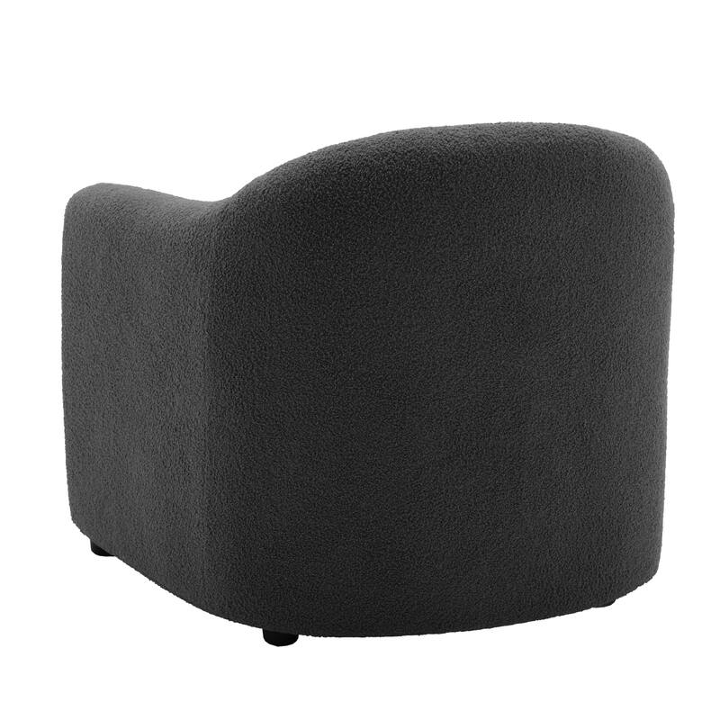 2 Set Modern Upholstered Barrel Accent Chair