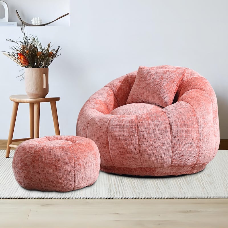 Bean Bag Chairs With Ottoman for Living Room