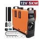 preview thumbnail 23 of 38, Diesel Heater 12V 5-8KW, All in One Diesel Air Heater with 5L/1.3Gal Fuel Tank, Diesel Parking Heater Orange - 5KW