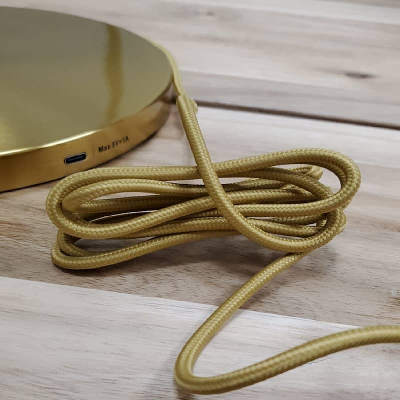 Brightech Sphere 20 in. Antique Brass Mid-Century Modern Integrated LED Desk Table Lamp with Built-In 3-Way Dimmer