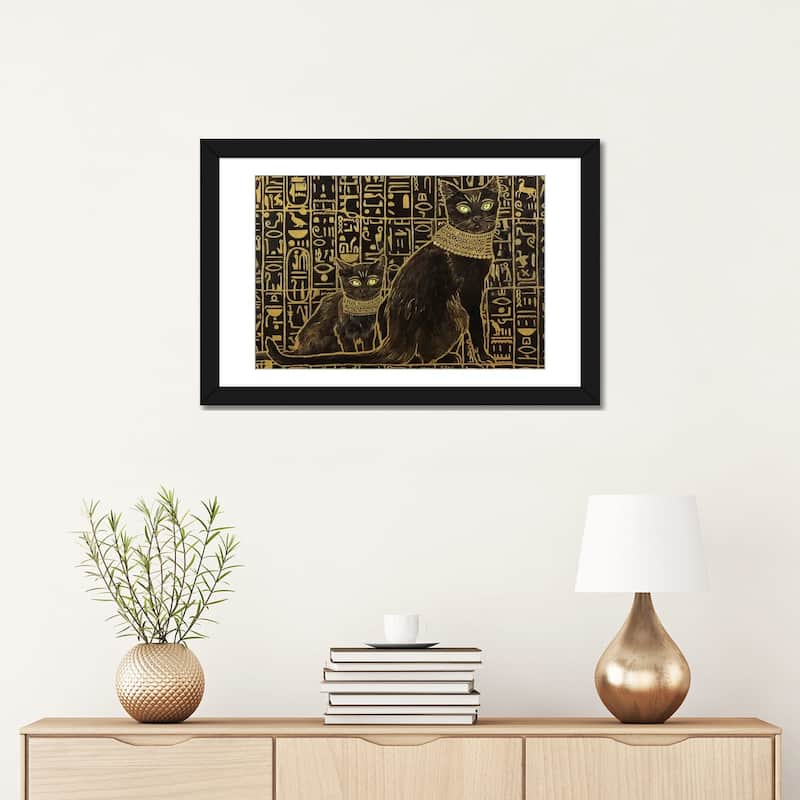 iCanvas "Egyptian Black Cat Apprentice Oil" by Yue Zeng