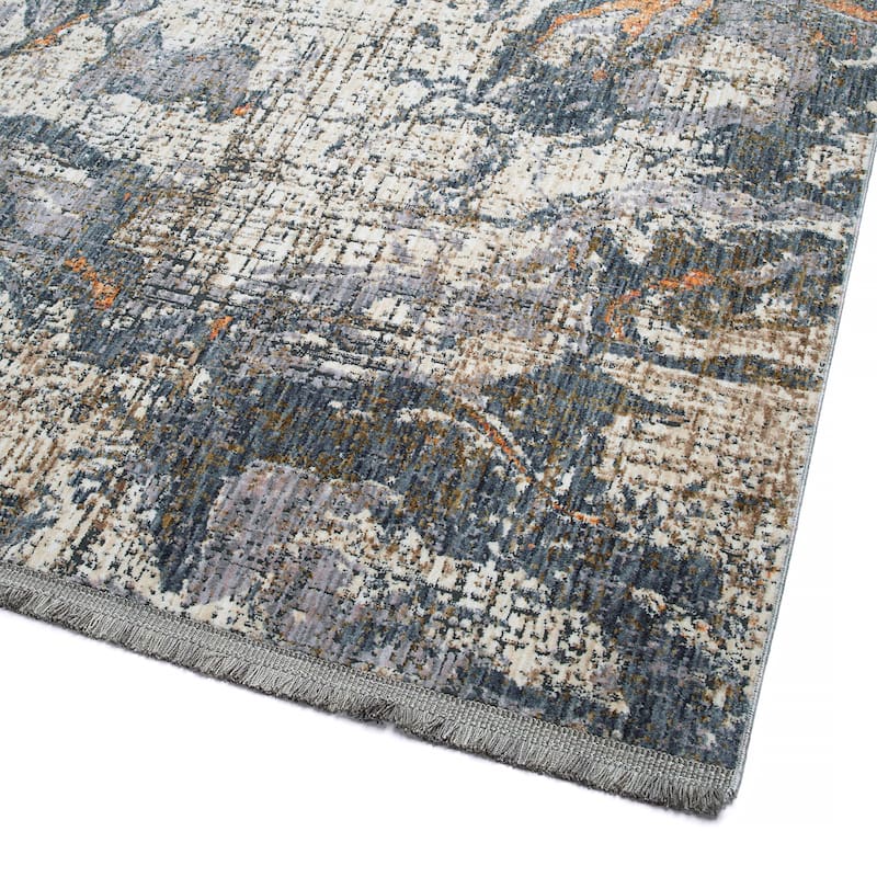 Modern Abstract Cut Pile Rectangle Throw Rug - 1.10x 2.6