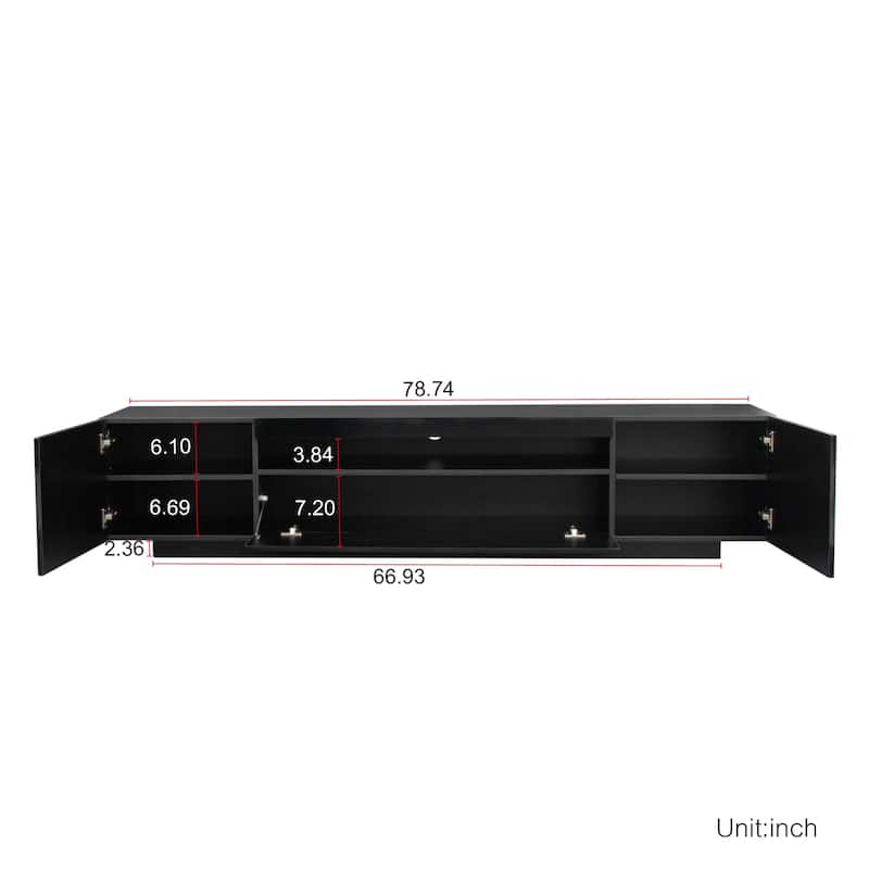 Modern LED TV Cabinet with Storage Drawers
