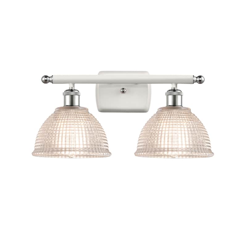 Innovations Lighting Arietta 2 Light 16" Wide Bathroom Vanity Light - White and Polished Chrome / Clear