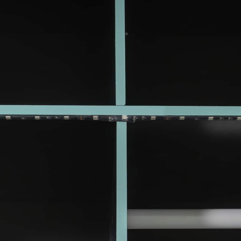 Gaming Loft Bed Full Size Gaming Bed with Desk & RGB Lights