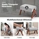 preview thumbnail 17 of 18, Costway Rocking Chair with Ottoman Upholstered Fabric Glider Rocker - See Details