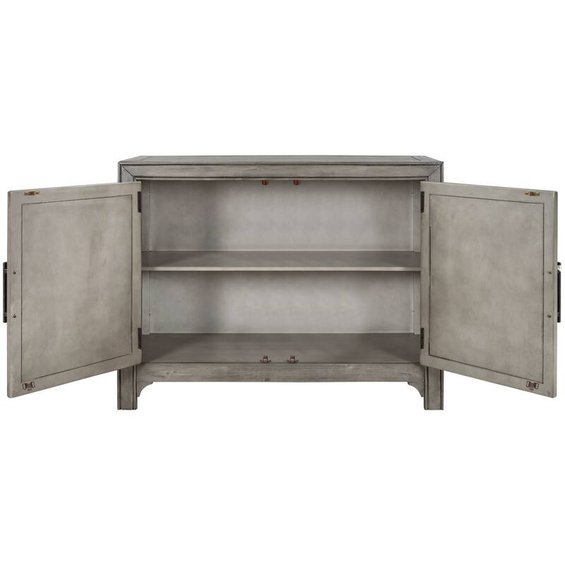 Modern Cabinets with Unique Design Doors with 1 Adjustable Shelves