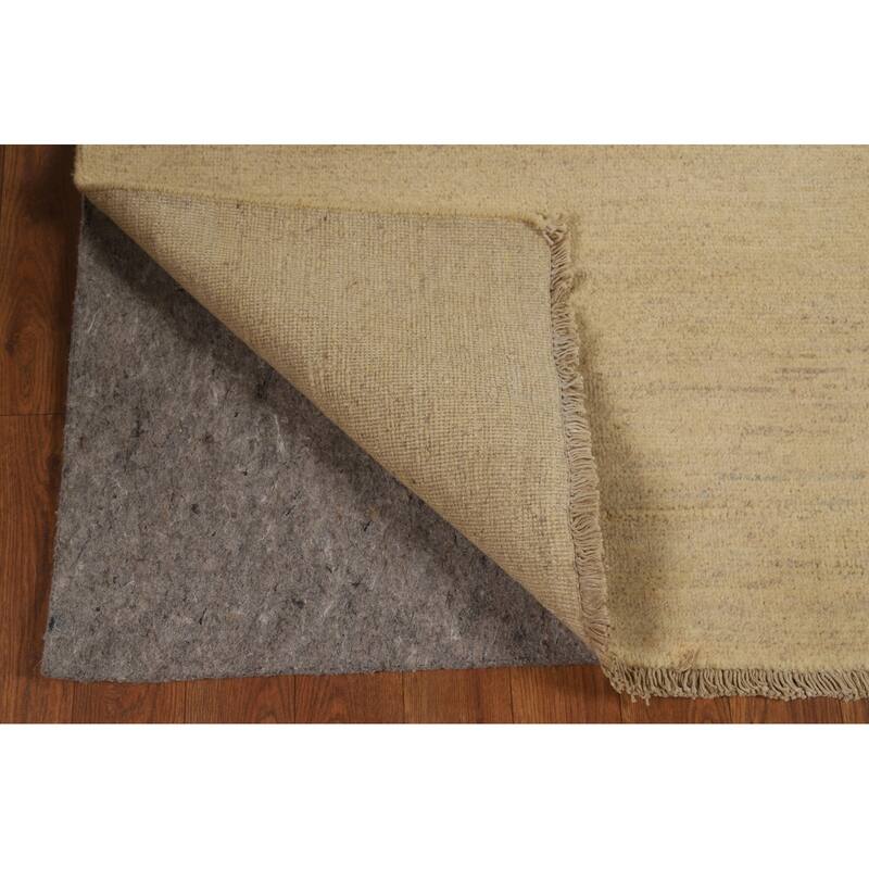 Contemporary Gabbeh Runner Rug Hand-Knotted Wool Carpet - 2'8"x 9'6"
