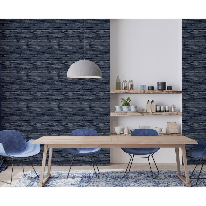 Arthouse Philomena Denim Striated Wallpaper