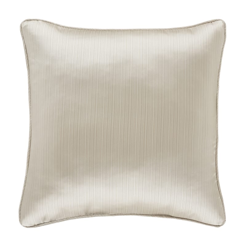 J. Queen New York Brando Ivory 20" Square Decorative Throw Pillow