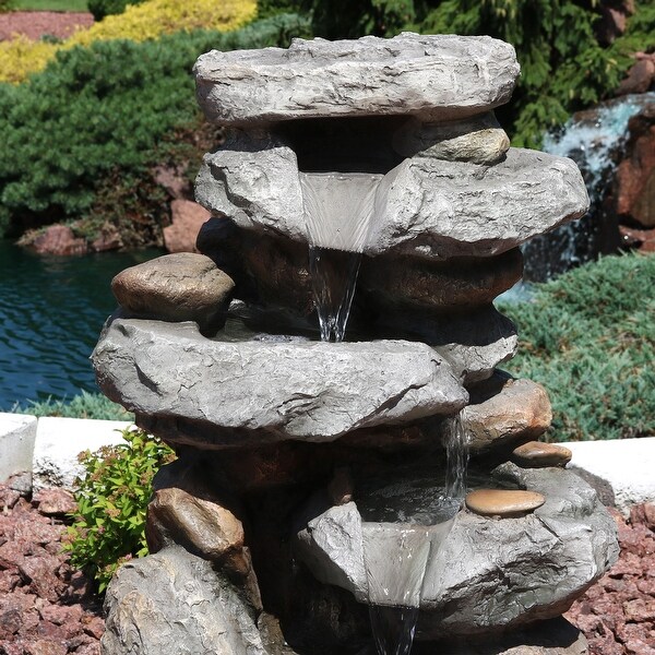 High Quality Fountain Rock Waterfall Decor Outdoor Garden Backyard
