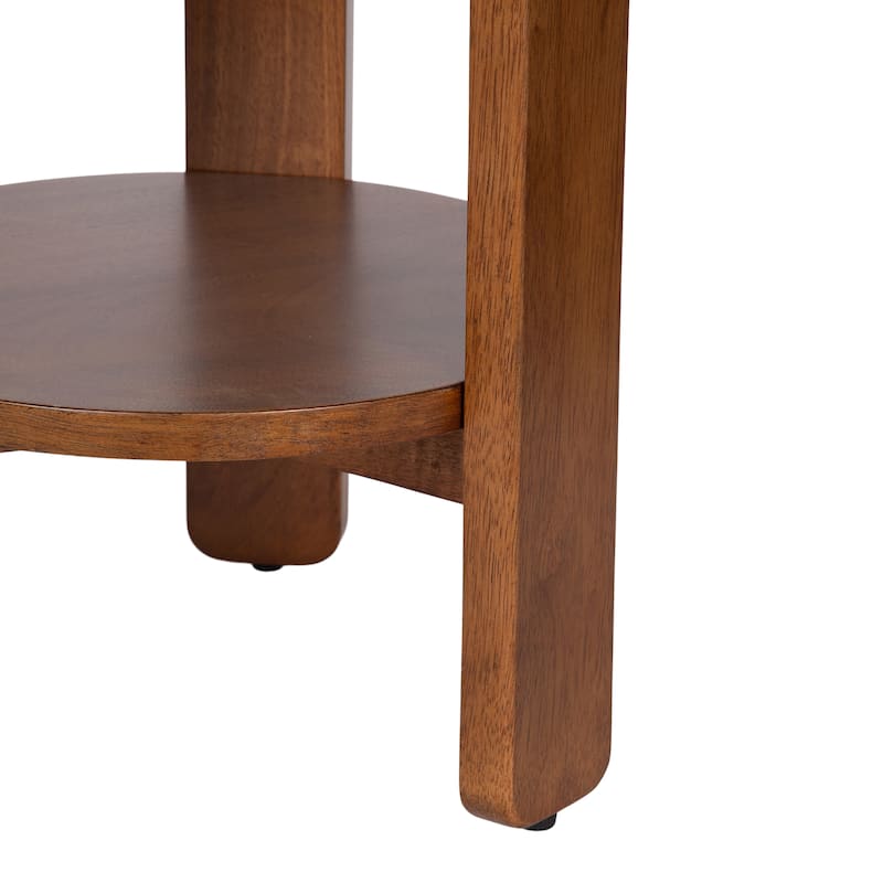 Kate and Laurel Foxford Round Wood Side Table