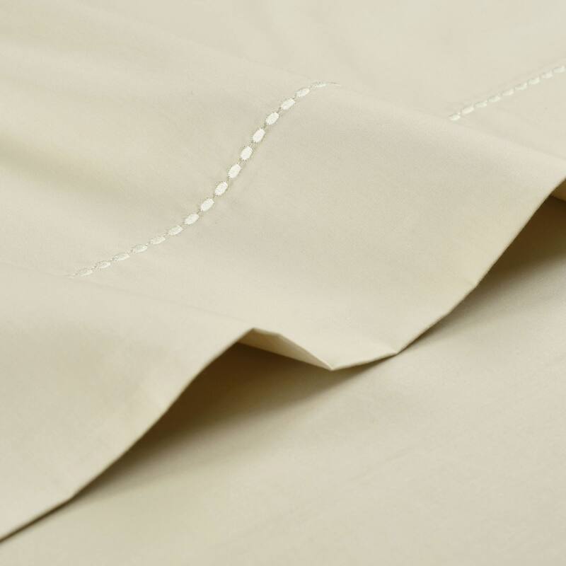 Lush Decor Aria Dots 6 Piece Sateen Cotton Sheet Set