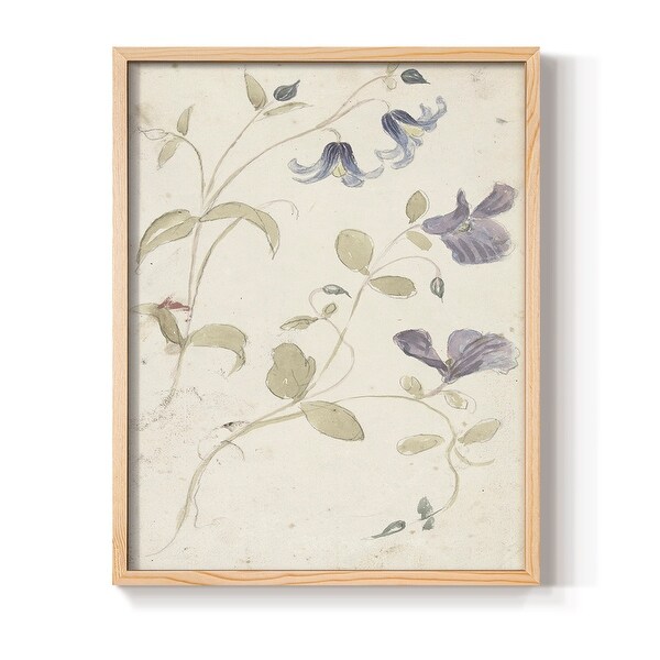 Vintage Floral Print CCXVII -Framed Print - On Sale - Bed Bath