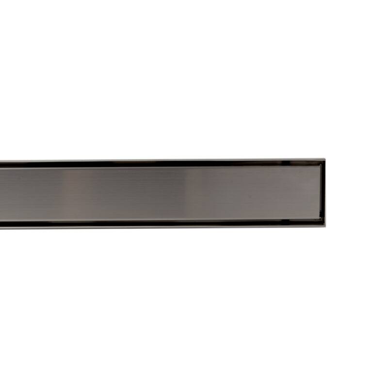 ALFI brand 59" Brushed Stainless Steel Linear Shower Drain with Solid Cover